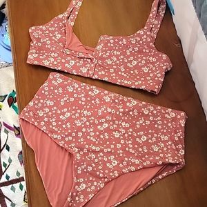 Andie XL High-Rise, Snap Top Bikini